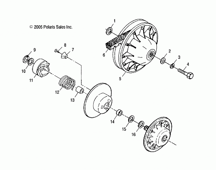 DRIVEN CLUTCH - A03CL50AA (4999201699920169B13)