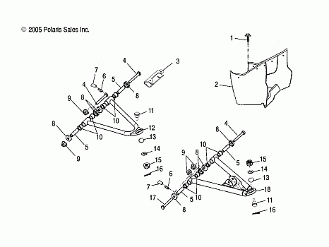 CONTROL ARM and FOOTREST - A06PB20VA/VB (4999202869920286B05)