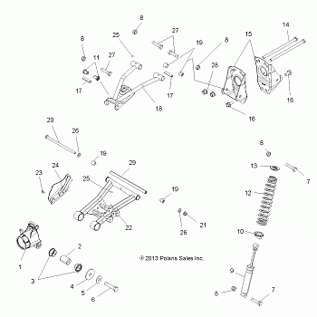 SUSPENSION, REAR - A13MH50TD (49ATVSUSPRR13SP500)