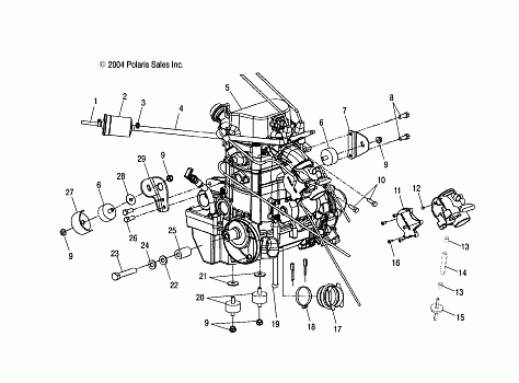 ENGINE MOUNTING - A05MH68AC/AS/AT/AU/AW (4994279427B03)