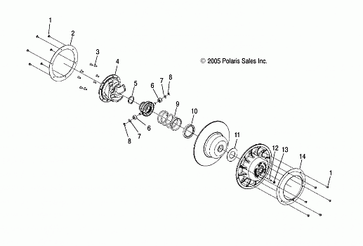 DRIVEN CLUTCH - S06PS6FS/FSA (4997459745C05)