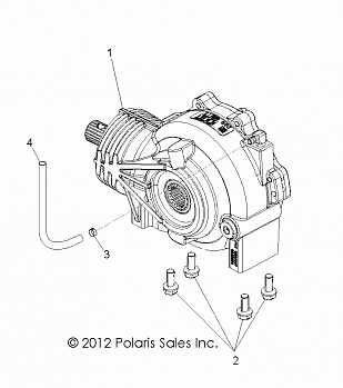 DRIVE TRAIN, FRONT GEARCASE - A16DAA57N1/E57NM (49ATVGEARCASEMTG14325)