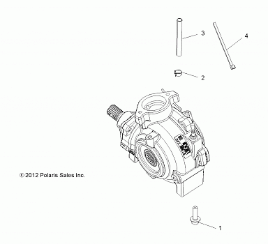 DRIVE TRAIN, GEARCASE MOUNTING, FRONT - A14GH8EFI (49ATVGEARCASEMTG13850SCRAM)