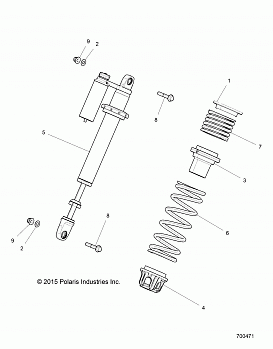 SUSPENSION, FRONT SHOCK MOUNTING - Z16VDE92NH/NW (700471)