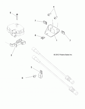 ELECTRICAL, IGNITION COIL MOUNTING - A14GH8EFI (49ATVIGNITION13850SCRAM)