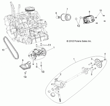 ENGINE, OIL PUMP and OIL COOLER - Z14JT87AD/9EAO/9EAOL/9EAL (49RGROILPUMP13RZRXP4I)