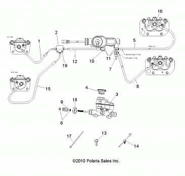 BRAKES, LINES and MASTER CYLINDER - R18RMAE4G8/G9 (49RGRBRAKELINES11CREW)