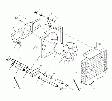 OIL COOLING SYSTEM - A99CH33IA (4949884988a012)