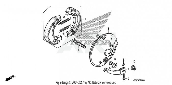 FRONT BRAKE PANEL