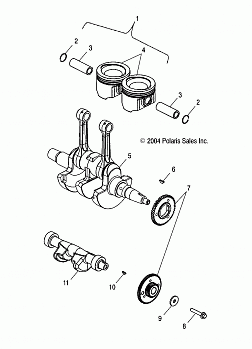 CRANKSHAFT and PISTON - A03CH59AA/AF/AG (4994199419D08)