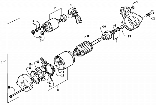 STARTER MOTOR ASSEMBLY