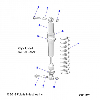 SUSPENSION, SHOCK, IFS (7043903) - S20CEA5BSL (C601120)