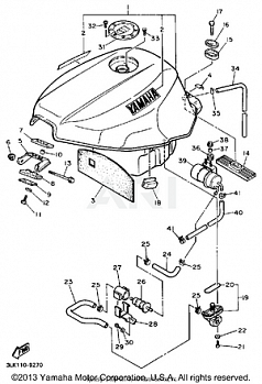 FUEL TANK (NON-CALIFORNIA MODEL)