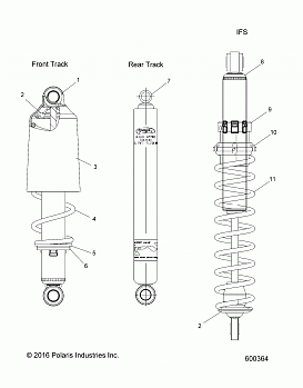 SUSPENSION, SHOCKS - S17EEG6PSA/PSL (600364)