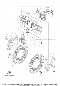 FRONT BRAKE CALIPER