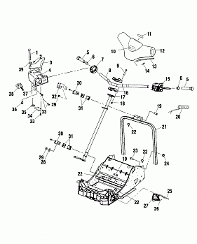 STEERING/HANDLEBAR - S02NP6ES/S02NE6ES (4973427342B03)