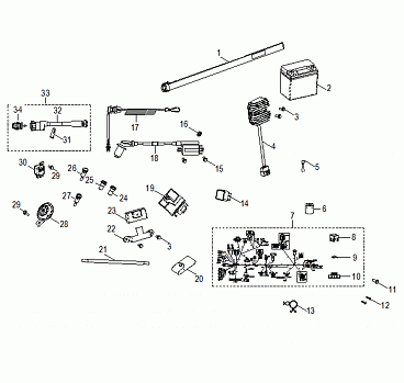 ELECTRICAL, SWITCHES, HARNESS and INDICATORS - A16YAK11AD/AF (A00010)