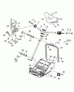 STEERING/HANDLEBAR - S02NP7CS/S02NE7CS (4973447344B03)