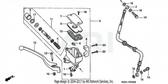 FRONT BRAKE MASTER CYLINDER