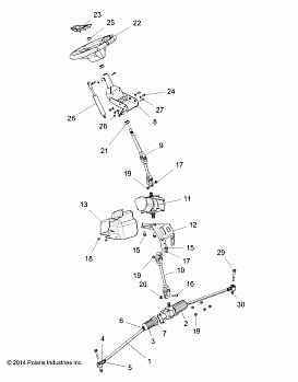 STEERING, STEERING ASM. - Z15VFE99AT/AV (49RGRSTEERING1510004)