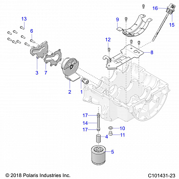 ENGINE, OIL SYSTEM - A20SXN85A8/CA8 (C101431-23)