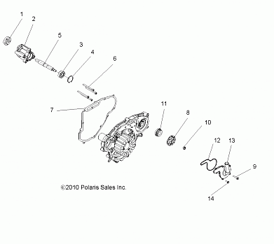 ENGINE, OIL PUMP and WATER PUMP - R12VE76FX/FI (49RGROILPUMP11RZRS)