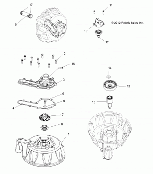 ENGINE, COOLING SYSTEM and WATER PUMP - A15SVE95HW (49ATVWATERPUMP13SPXP850)