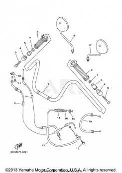 STEERING HANDLE CABLE