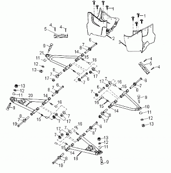 A ARM and FOOTWELL - A07PB20AA/AD (49ATVSWINGARM07SAW)