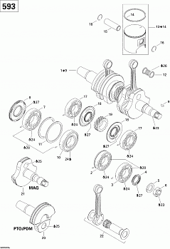 Crankshaft And Pistons (593)