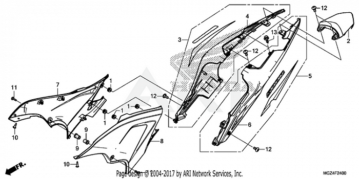 SIDE COVER@REAR COWL