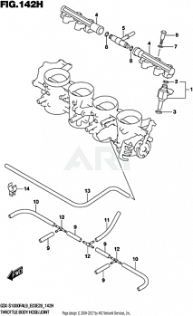 THROTTLE BODY HOSE/JOINT (GSX-S1000FZAL9 E28)