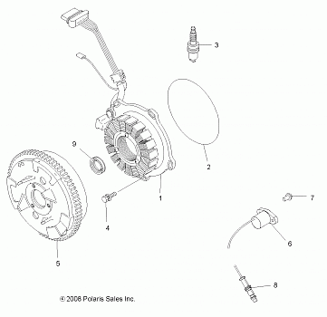 ELECTRICAL, IGNITION SYSTEM - A08TN50AT/AX/AZ (49ATVMAGNETO08SPX25)