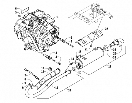 ENGINE AND EXHAUST