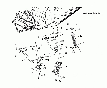 SUSPENSION, FRONT - S06PS6FS/FSA (4997459745B05)