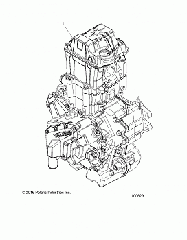 ENGINE, LONG BLOCK - A18DAA50B7 (100629)