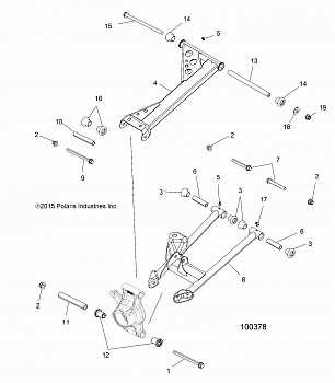 SUSPENSION, REAR - A20SVE95KR (100378)