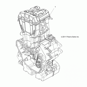 ENGINE, LONG BLOCK - A16DAH57A1 (49RGRSB12RZR570)