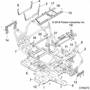 CHASSIS, MAIN FRAME AND SKID PLATES - Z19VDE99NK (C700272)