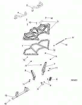 BODY, REAR RACK - A18SVE95FR