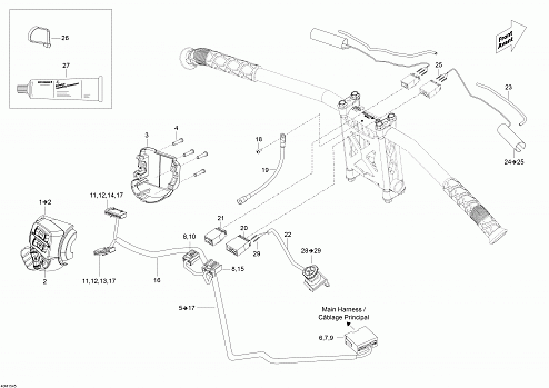 Steering Wiring Harness _40M1545