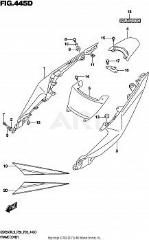 FRAME COVER (GSX250RL9 P33) (FOR 4CX,AY4,BEE)