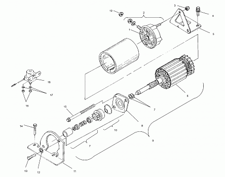 STARTING MOTOR - S03ND5BS (4977927792C11)