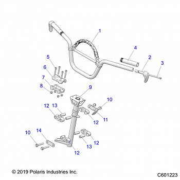 STEERING, HANDLEBAR MOUNTING - S20EHM8RS ALL OPTIONS (C601223)
