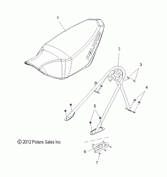 BODY, SEAT MOUNTING - S14BR8GSA/GSL (49SNOWSEAT13SB)