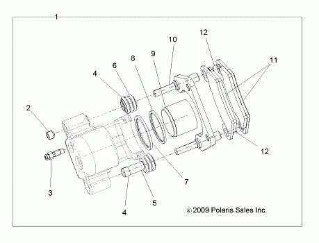 BRAKES, REAR CALIPER - R18RMAE4G8/G9 (49RGRCALIPERRR10EV)