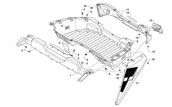 CARGO BOX AND TAILLIGHT ASSEMBLY