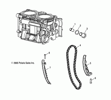 ENGINE, CAM CHAIN and TENSIONERS - S13PU7ESL/EEL (4997479747D11)