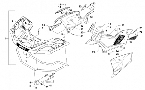 FRONT RACK AND SIDE PANEL ASSEMBLIES