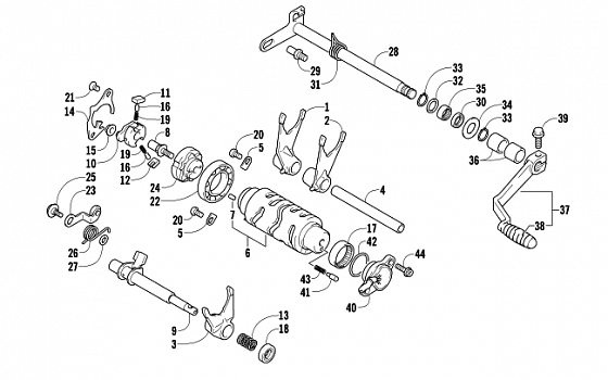 GEAR SHIFTING ASSEMBLY